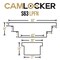 Camlocker 63 in Crossover Truck Tool Box Notched, Matte Black S63LPFNMB - alternate 2
